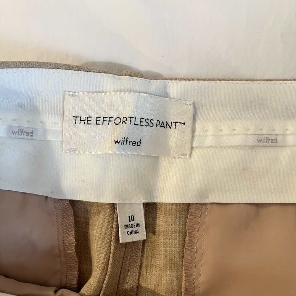 Aritizia Wilfred Beige Effortless Pants - Picture 3 of 4